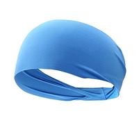 IXCVBNGHS Bandana sportiva per uomini e donne, ad asciugatura rapida, fascia per il sudore per esterni, fascia elastica per capelli traspirante (blu), piccola