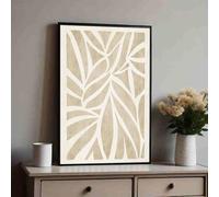 IXEHOH Neutral Tone Minimalist Canvas Wall Art for Office, Geometric Abstract Canvas Wall Art for Modern Home, Quadro Verticale, Decorazione Moderna per Pareti 50x70cm