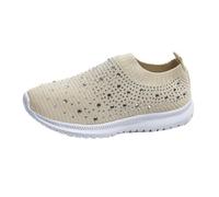 IXII Sneaker Casual Scarpe da Ginnastica da Donna in Rete con Brillantini, Scarpe da Ginnastica Casual Antiscivolo da Donna, Scarpe da Passeggio Ortopediche Antiscivolo-H||35EU