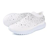 IXII Sneaker Casual Scarpe da Ginnastica da Donna in Rete con Brillantini, Scarpe da Ginnastica Casual Antiscivolo da Donna, Scarpe da Passeggio Ortopediche Antiscivolo-B||39EU