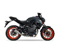 IXIL RB sistema completo in acciaio inox nero Yamaha Tracer 700, 17-19 (RM14,RM15), nero