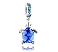 Ixkbiced As shown in figure 2022 Acquista Tartaruga Marina in Vetro di Murano Blu Estate ciondola Il branello in Fai da Te Adatto per i Braccialetti DIY Originali Gioielli di Moda di Fascino