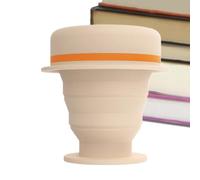 IXMLDAXD bicchieri pieghevoli, Bottiglia d'acqua retrattile con coperchio, design portatile e salvaspazio, ideale for campeggio attività all'aperto(Orange1)