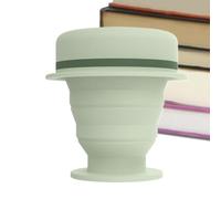 IXMLDAXD bicchieri pieghevoli, Bottiglia d'acqua retrattile con coperchio, design portatile e salvaspazio, ideale for campeggio attività all'aperto(Green)