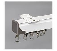 IXMLDAXD Binario per Tende, Binario for Tende a Doppia Asta - Montaggio a soffitto o a Parete Set di binari for Tende in Alluminio Doppio for Decorazioni domestiche Versatili e Facile Installazione