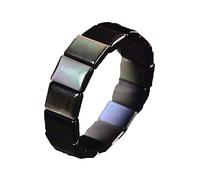 IXMLDAXD Classico arcobaleno naturale pietra dell'occhio braccialetto di ossidiana nera polso della mano pietra energetica fila di mano bracciali amuleto for uomo donna