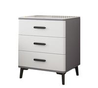 IXMLDAXD comodino, Comodini Moderni Comodino Con Credenza, Comodini Camera Da Letto Con Contenitore, Comodino Con 3 Cassetti, Cassettiera for Camera Da Letto(Gray+w rock Slab a,50x40x60cm)