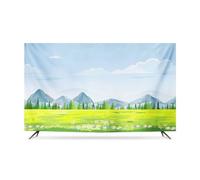 IXMLDAXD copertina televisiva, Protezione universale da 32"-85" for schermi piatti curvi in poliestere con stampa orizzontale, for interni, moderna(B,52IN)
