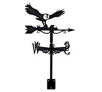 IXMLDAXD direzione del Vento, Banderuola con Ornamento a Forma di Gufo Banderuola in Metallo con indicatore di direzione del Vento, Staffa Metallica for banderuola da Giardino for Esterni
