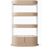 IXMLDAXD Fiori idrici, Kit di Coltivazione idroponica, Torre da Pavimento, Sistema Giardino a 48 Capsule, Kit aeroponica(Brown)