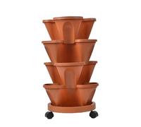 IXMLDAXD Fiori idrici, Kit e sistemi di Coltivazione idroponica, Sistema for Giardino Interno, Kit for la Verdure, Intelligente, Torre Verticale(Brick Color)