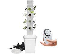 IXMLDAXD Fiori idrici, Sistema di Coltivazione idroponica 24 baccelli Torre Verticale Kit germinazione for fioriera Smart Garden aeroponica(16hole)