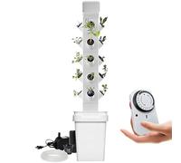 IXMLDAXD Fiori idrici, Sistema di Coltivazione idroponica 24 baccelli Torre Verticale Kit germinazione for fioriera Smart Garden aeroponica(20hole)