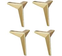 IXMLDAXD Gambe di mobili metallici, Gambe for mobili triangolari in metallo, 4 pezzi, multicolore, diverse misure(Gold,13cm)