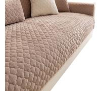 IXMLDAXD Il divano, 1 pezzo, copridivano lavabile a griglia for divano, 2-3 cuscini, animali domestici(Brown B,90x160cm)