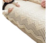 IXMLDAXD Il divano, Copridivano for 2-3 cuscini, copridivano for cani, lavabile antiscivolo(White a,90cmx180cm)