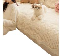 IXMLDAXD Il divano, Copridivano for 2-3 cuscini, copridivano for cani, lavabile antiscivolo(White B,110cmx210cm)