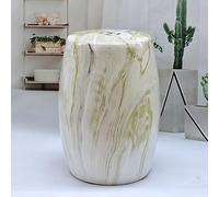 IXMLDAXD Il Tamburo di Ceramica, Sgabello for Il Cambio delle Scarpe in Ceramica, Sgabello for Tamburo in Ceramica con Fiori e Uccelli, Sgabello for vestirsi, Sgabello prismatico Antico Cinese.(A)