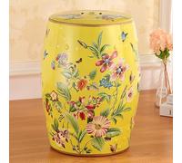 IXMLDAXD Il Tamburo di Ceramica, Sgabello for Tamburo Decorativo da Giardino, Stile retrò in Ceramica Smaltata, Facile da Pulire, Adatto for Cortile(C)