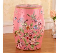 IXMLDAXD Il Tamburo di Ceramica, Sgabello for Tamburo Decorativo da Giardino, Stile retrò in Ceramica Smaltata, Facile da Pulire, Adatto for Cortile(A)