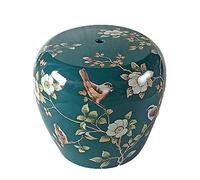 IXMLDAXD Il Tamburo di Ceramica, Sgabello for Tamburo in Ceramica, Nuovo Sgabello Basso in Stile Cinese, Artigianale Dipinto, Adatto for Cortile Esterno.(Green)