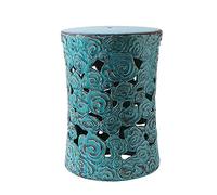 IXMLDAXD Il Tamburo di Ceramica, Sgabello in Ceramica for la casa, Sgabello for Batteria, Sedia in Porcellana Cinese con Motivo Nuvola di Buon auspicio, molo Ricamato Liangdun.