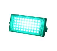 IXMLDAXD Lampada Solare, Proiettori da Esterno IP66 RGB 50W Luce di inondazione a LED Ultra Luminosa Combinazione Fai-da-Te Proiettore a LED Lampada da inondazione da Giardino(B Type Yellow)