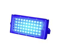 IXMLDAXD Lampada Solare, Proiettori da Esterno IP66 RGB 50W Luce di inondazione a LED Ultra Luminosa Combinazione Fai-da-Te Proiettore a LED Lampada da inondazione da Giardino(B Type Blue)