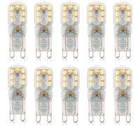 IXMLDAXD lampadine LED, Lampadina LED G9 dimmerabile 3W, confezione da 10, senza sfarfallio 220V-240V 300 lumen angolo del fascio 360°, luce(Natural White)
