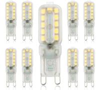 IXMLDAXD lampadine LED, Lampadina LED G9 dimmerabile 5W, confezione da 9, senza sfarfallio 220V-240V 500 lumen angolo del fascio 360°, luce(Natural White)