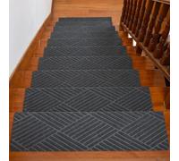 IXMLDAXD Le Scale, Confezione da 15 gradini Antiscivolo 8" x 30" for Interni, Staccabili e attaccabili(14)