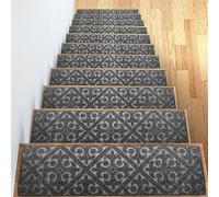 IXMLDAXD Le Scale, Confezione da 15 gradini Antiscivolo 8" x 30" for Interni, Staccabili e attaccabili(6)