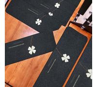 IXMLDAXD Le Scale, Set di 15 tappetini autoadesivi for Scale, Antiscivolo for Sicurezza for Interni(Dark Grey B,55 * 22 * 4.5cm)