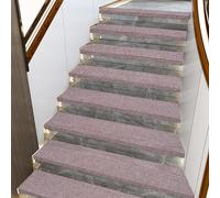 IXMLDAXD Le Scale, Tappetini autoadesivi for gradini di Scale da 8" x 30" for Interni(Beige Dumpling,10pcs)