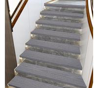 IXMLDAXD Le Scale, Tappetini autoadesivi for gradini di Scale da 8" x 30" for Interni(Haze Grey,10pcs)