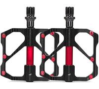 IXMLDAXD Pedale, Pedali in Lega di Alluminio for Bici da Strada MTB da 9/16 '' 3 Cuscinetti sigillati con Chiodi Antiscivolo Pedali Piatti 232g