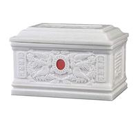 IXMLDAXD Scatola di Ceneri inceneriti, Materiale in Marmo, squisita Decorazione in Rilievo, utilizzato for conservare Le Ceneri umane, Souvenir Perfetto Vita Interessante