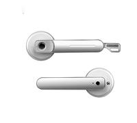 IXMLDAXD serratura intelligente, Ttlock Bluetooth Biometrico Impronta Digitale Maniglia Antifurto(Silver on App)