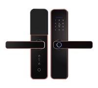 IXMLDAXD Serrature intelligenti, Serratura biometrica con impronta digitale, serratura elettronica maniglia e accesso senza chiave, codice tastiera, controllo tramite APP, scheda IC