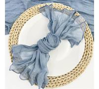 IXMLDAXD Spazzolata, 18 Pezzi, tovagliette in Garza for Banchetti, Natalizi, Decorazioni for Archi(Blue)