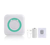 IXMLDAXD stampante, Mini stampante for etichette adesive, portatile Bluetooth, tascabile for foto, 58 mm(Blue B Printer)