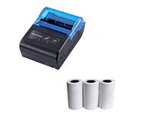 IXMLDAXD stampante， Mini stampante portatile wireless for ricevute da 58 mm, mobile Bluetooth for casa, ufficio, computer, stampanti termiche(Add 3Rolls)