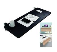 IXMLDAXD tastiera, Supporto for tastiera pieghevole a 90° in legno, con staffa a K, supporto ergonomico for braccio da tavolo e gomito for ufficio(Black,75x25cm(30x10Inch))