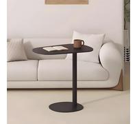 IXMLDAXD Tavolo pieghevole a muro, For divano e letto, comodino minimalista chic tavolino da caffè dal design elegante bianco nero(50x38x60cm,Black)