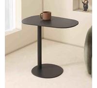 IXMLDAXD Tavolo pieghevole a muro, Tavolino da caffè moderno in ferro a forma di C for soggiorno e camera letto, elegante comodino for bar negozi tè al latte(C)