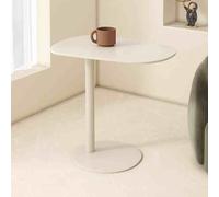 IXMLDAXD Tavolo pieghevole a muro, Tavolino da caffè moderno in ferro a forma di C for soggiorno e camera letto, elegante comodino for bar negozi tè al latte(E)