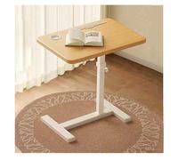 IXMLDAXD Tavolo pieghevole a muro, Tavolino girevole a 360°, sollevabile e abbassabile liberamente - moderno for camera da letto ufficio(Card Slot Model,White Wood Frame)