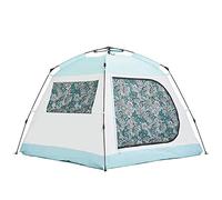 IXMLDAXD Tenda, Tenda Automatica istantanea Pop-up da Campeggio Tenda da Spiaggia Grande Protezione for 3-4 Persone Tenda familiare Campeggio all'aperto Escursionismo Famiglia Spiaggia-Blu(Blue)