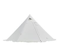 IXMLDAXD Tenda, Tenda Calda Tipi for 4-6 Persone con fornello Tenda da Campeggio Piramide Teepee for Escursioni in Campeggio con Zaino in Spalla(White)