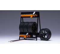 IXO 1/18 MODELLISMO DIORAMI SET 4 RUOTE CERCHI RS3 MODELLINO STATICO DIECAST